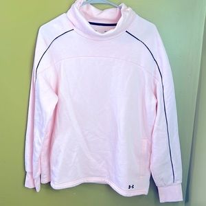 Under Armour, pullover sweatshirt, loose style size medium, light pink, soft